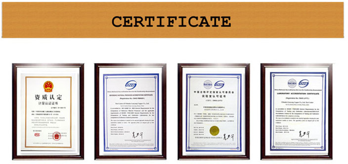 Hollow Steel nit certificate